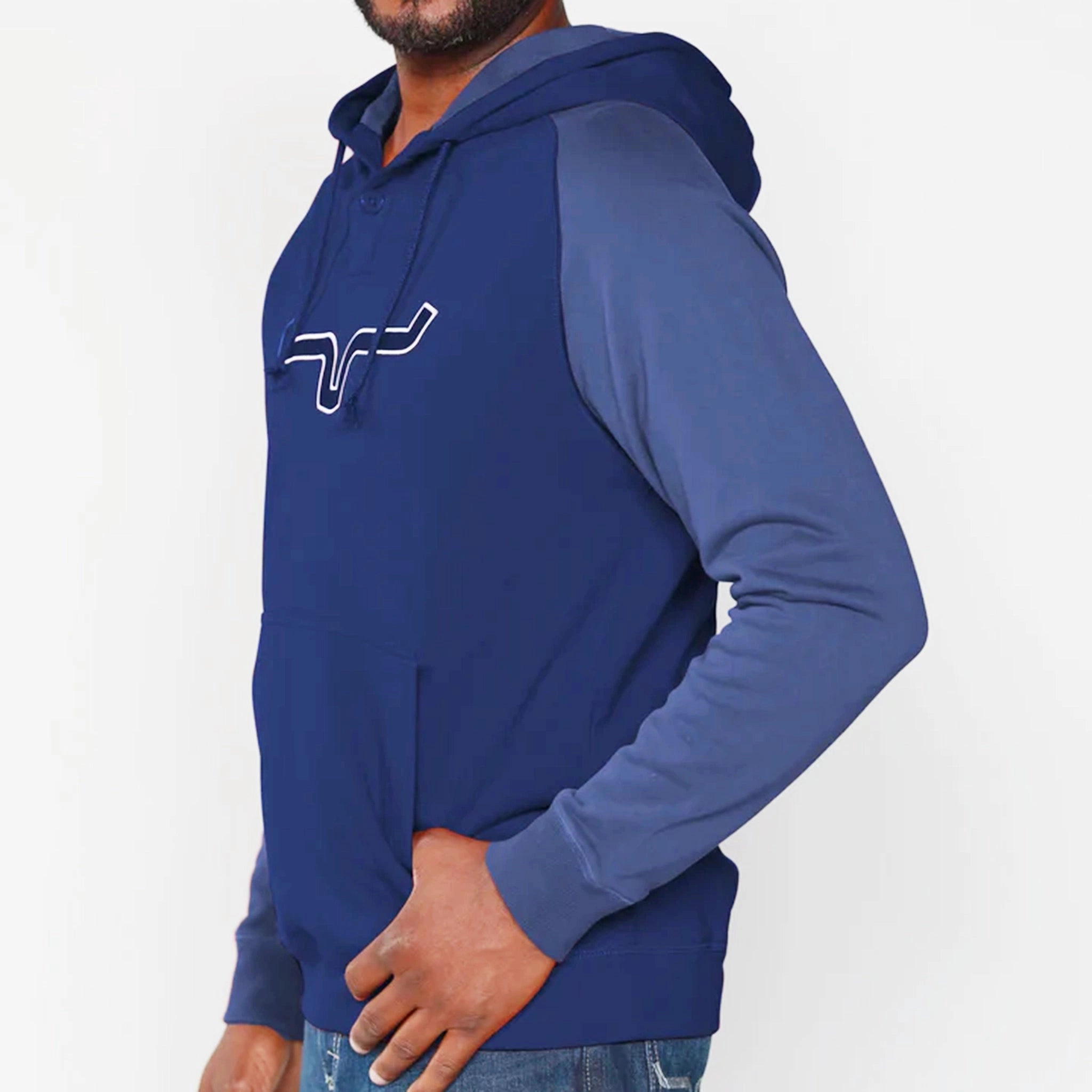 Kimes Ranch Men's Navy Burn Off Hoodie Resort Wear