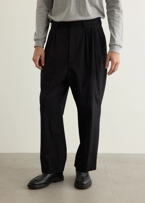 Stylish Layers Herringbone Pleat Pants