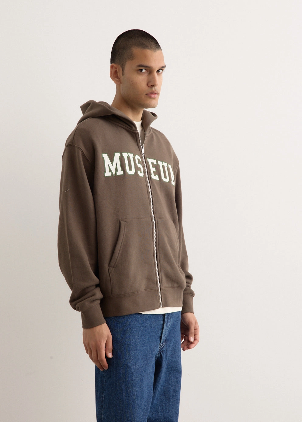 Active Wear Museum Zip-Up Hoodie