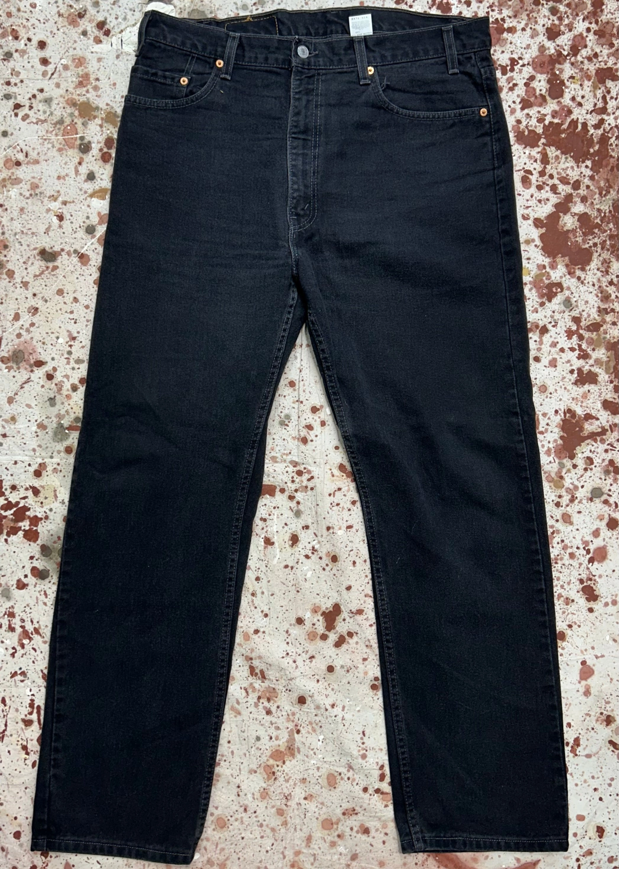 Functional Style Vintage USA Levi's 505 Black Denim Jeans (JYJ1024-342)