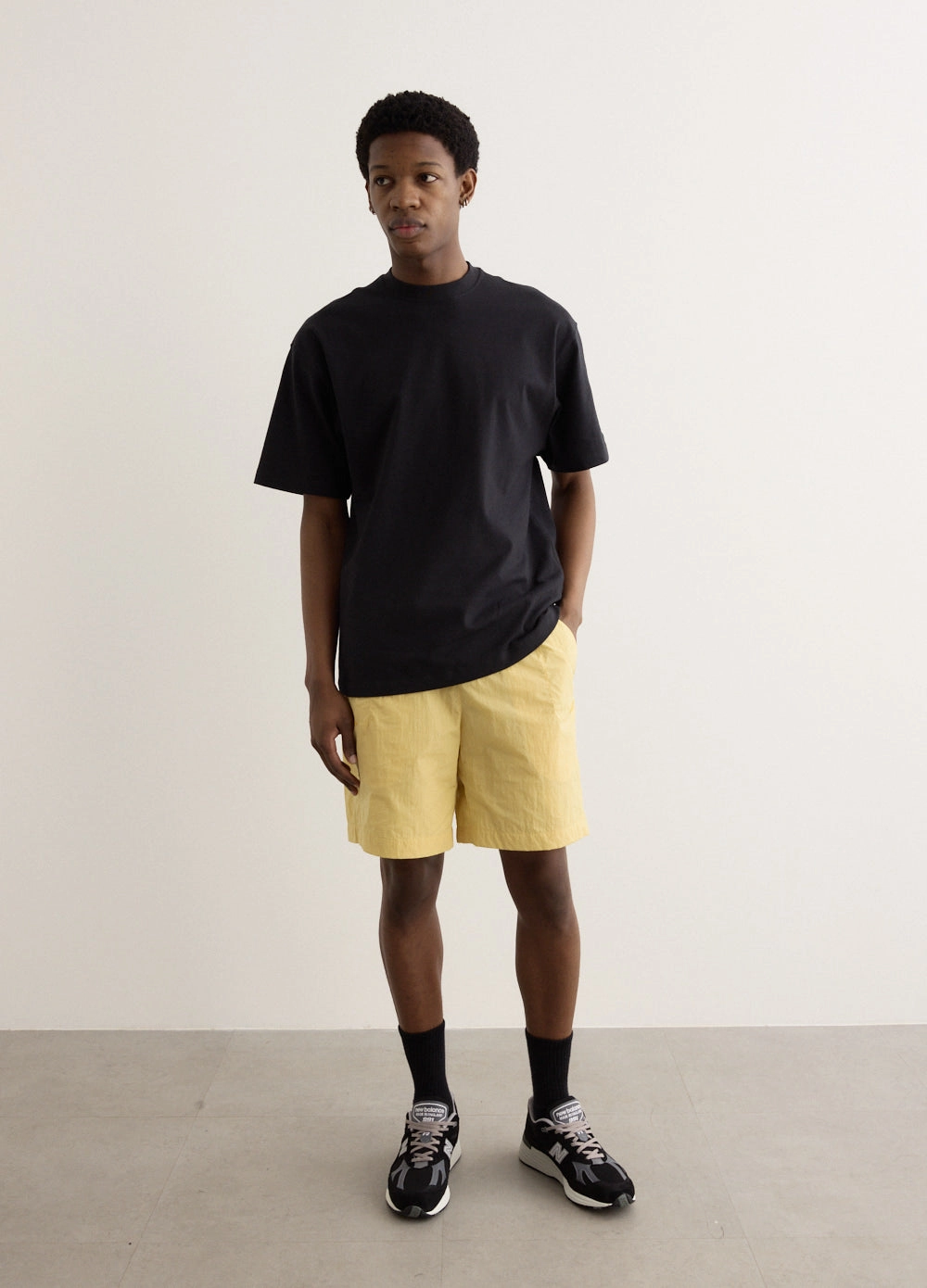 Soft Material Slim Motion Fit NB Grey Shorts