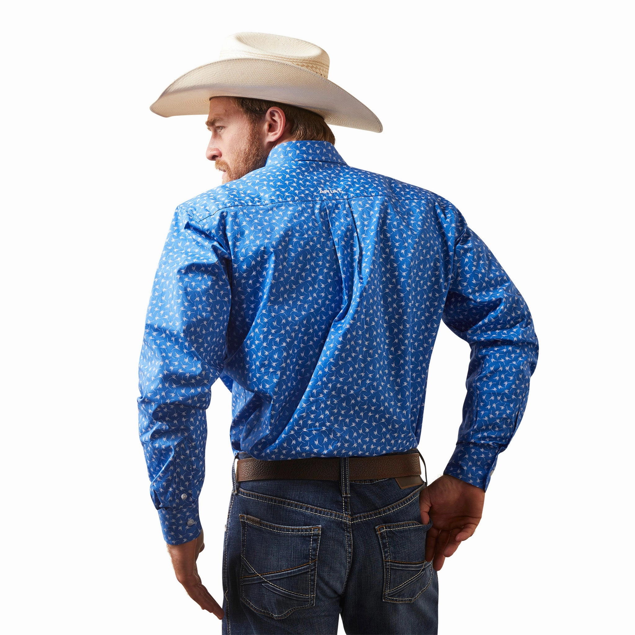 Ariat Men's Blue & White Print Shirt Mix-And-Match