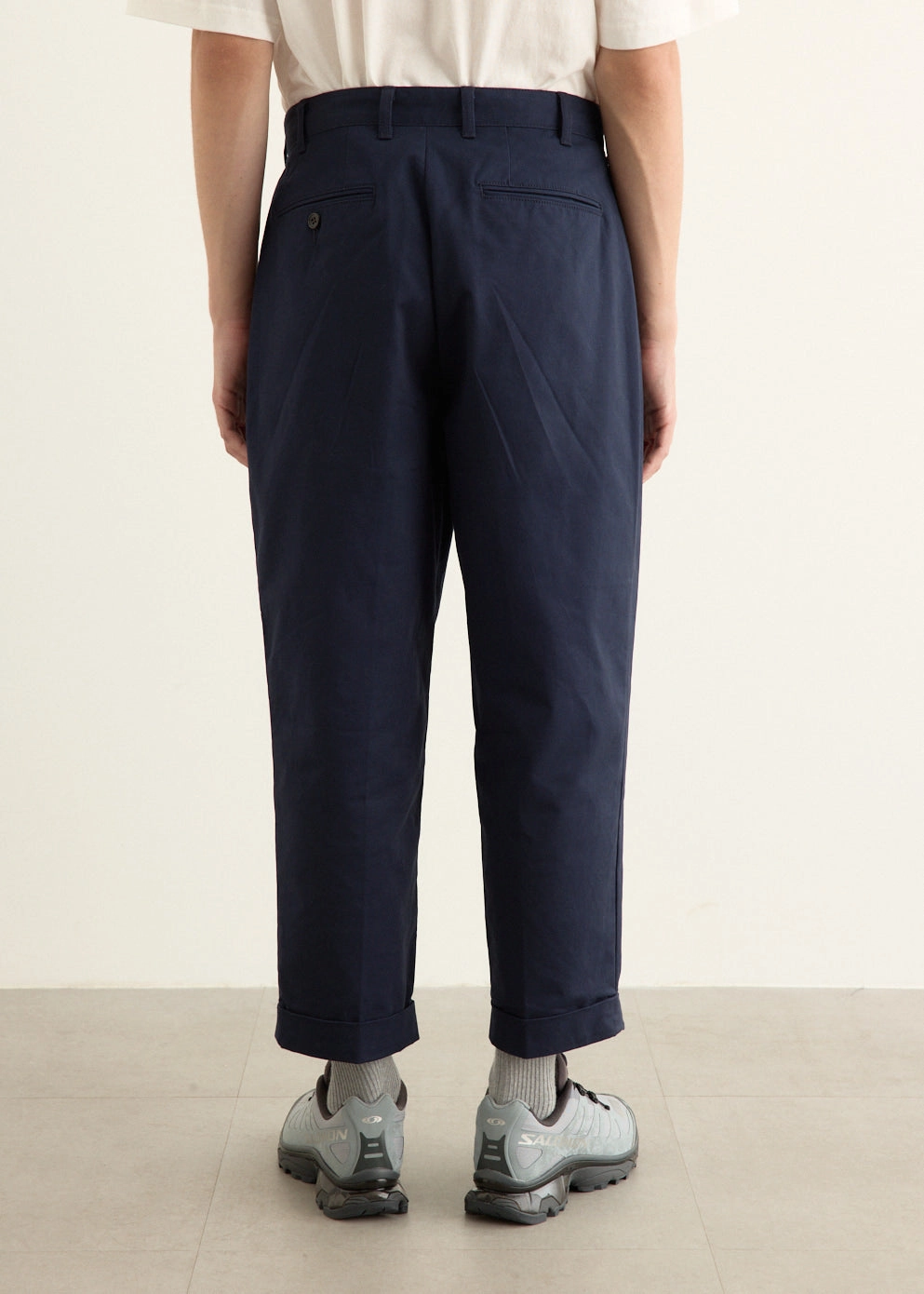 2 Pleats Twill Pants Bold Design