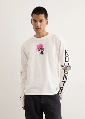 20/-Jersey Crew Long Sleeve T-Shirt (PECKISH KAP) Casual Layers Smooth Look