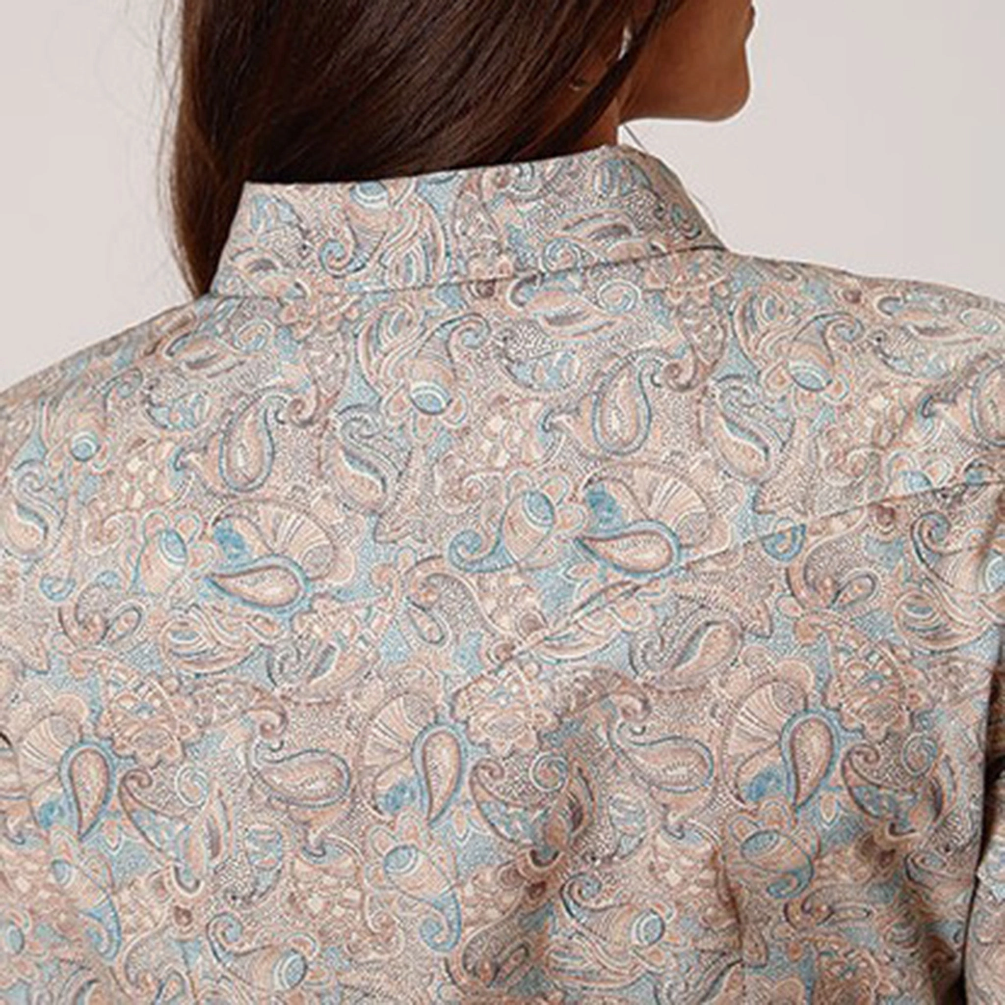 Roper Women's Dot Paisley Print Shirt SnagResistant Fabric