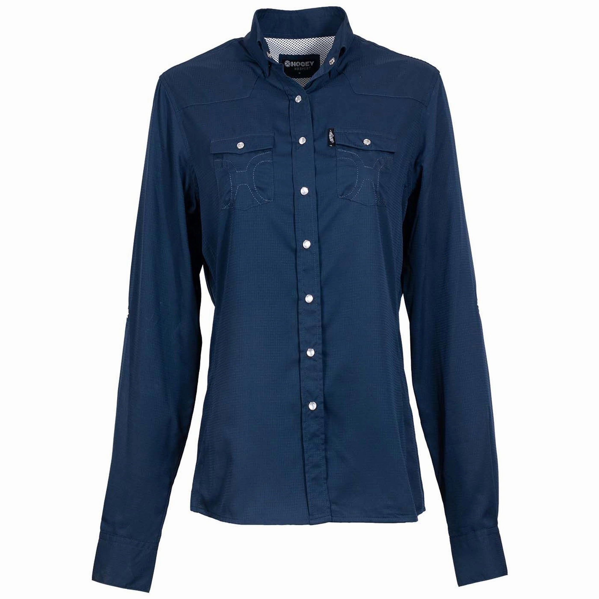 Reinforced Neckline Hooey Women's SOL Navy Shirt