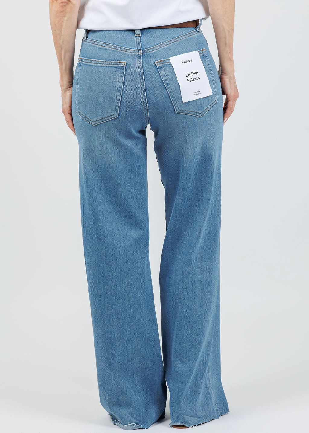 Le Slim Palazzo Jeans - Flip Raw After Comfortable Look Wear Reflective accents