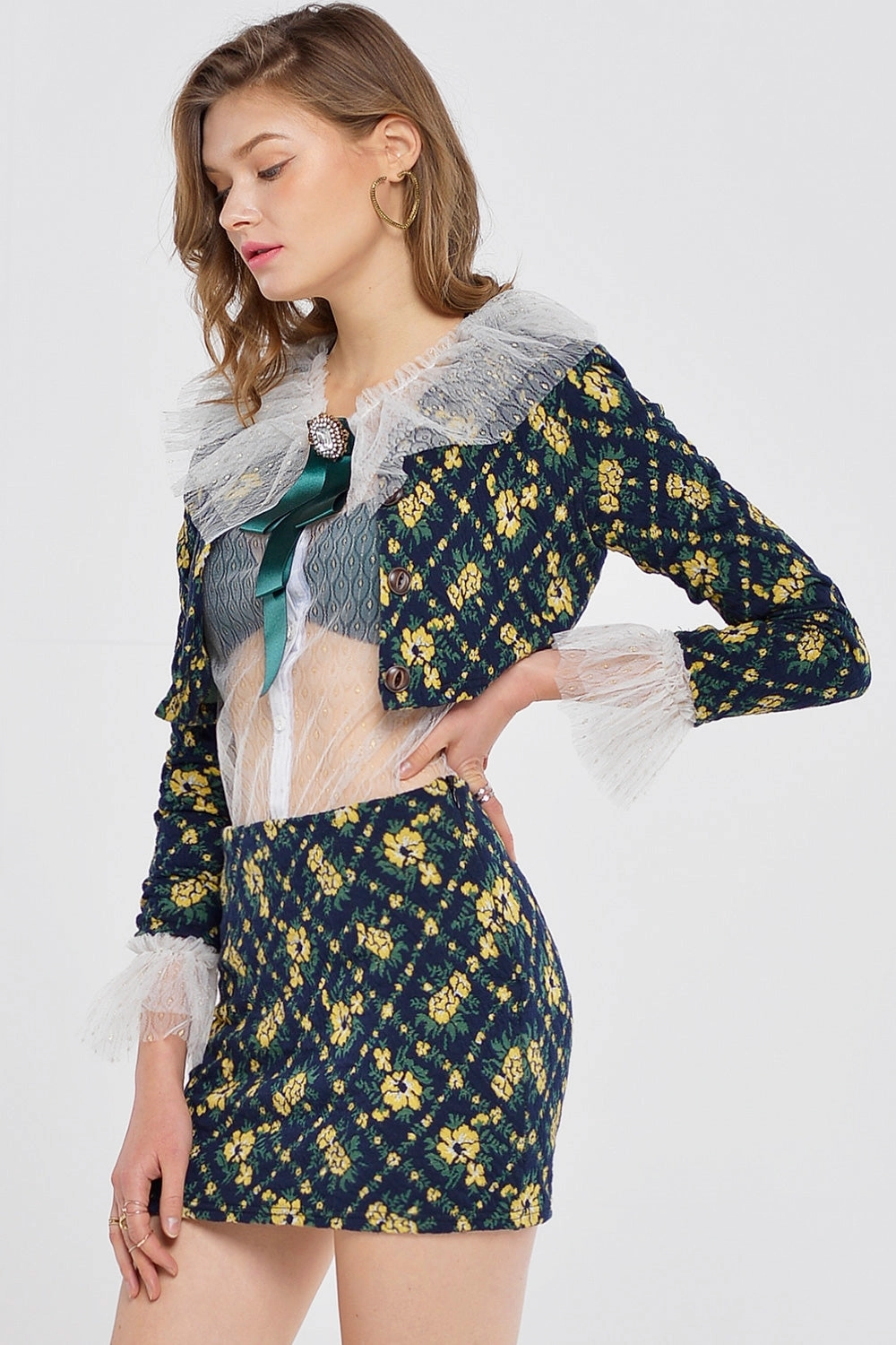 SeamlessKnitConstruction Sebastiane Floral 2 Piece Set