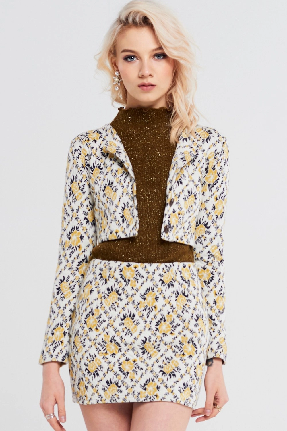 Simple Pullover Sebastiane Floral 2 Piece Set