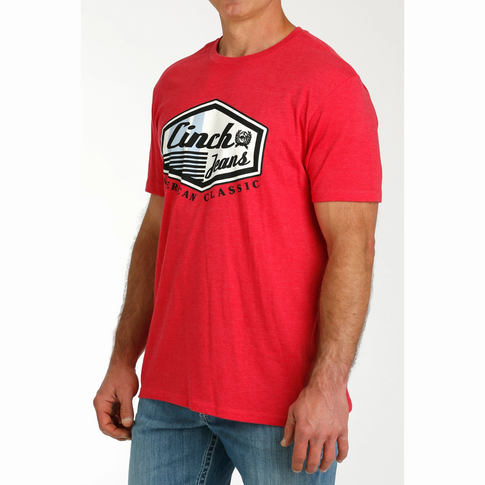 Tuckable Hem Men's Red Cinch Classic Tee