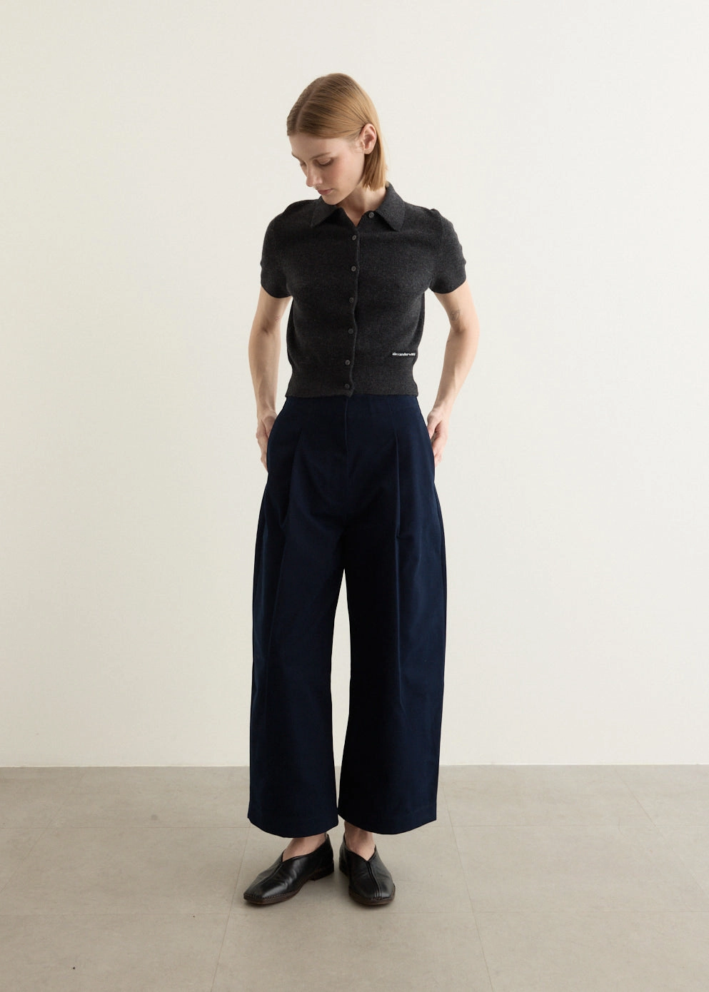 Quick Movement Wear Chic Appeal Dordoni Deep Pleat Volume Ankle Crop Pants