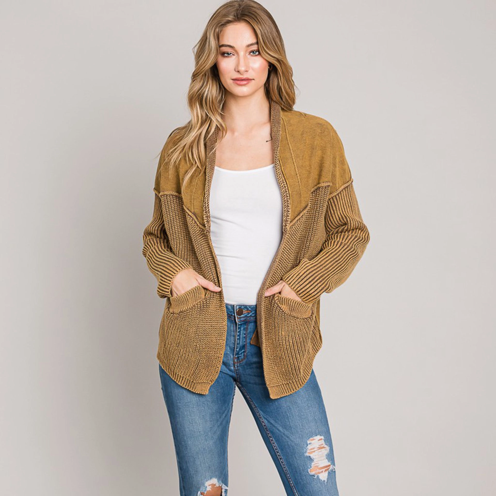 Breathable Microfiber Terry Cardigan
