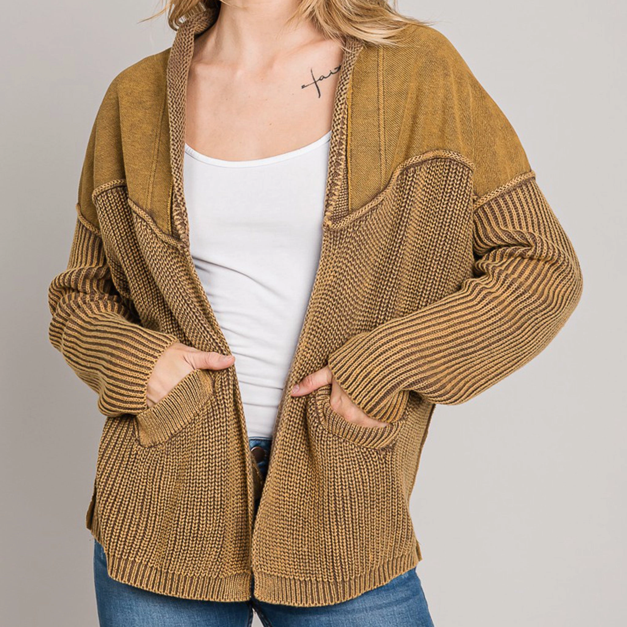 Fleece Pullover Terry Cardigan