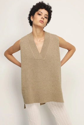 Lyla Oversized Knit Vest Summer Dress