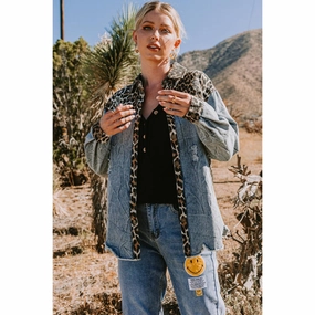 Mixed Print Breast Pocket Washed Jacket Convertible Cuff System Ultra Compact Packing Design