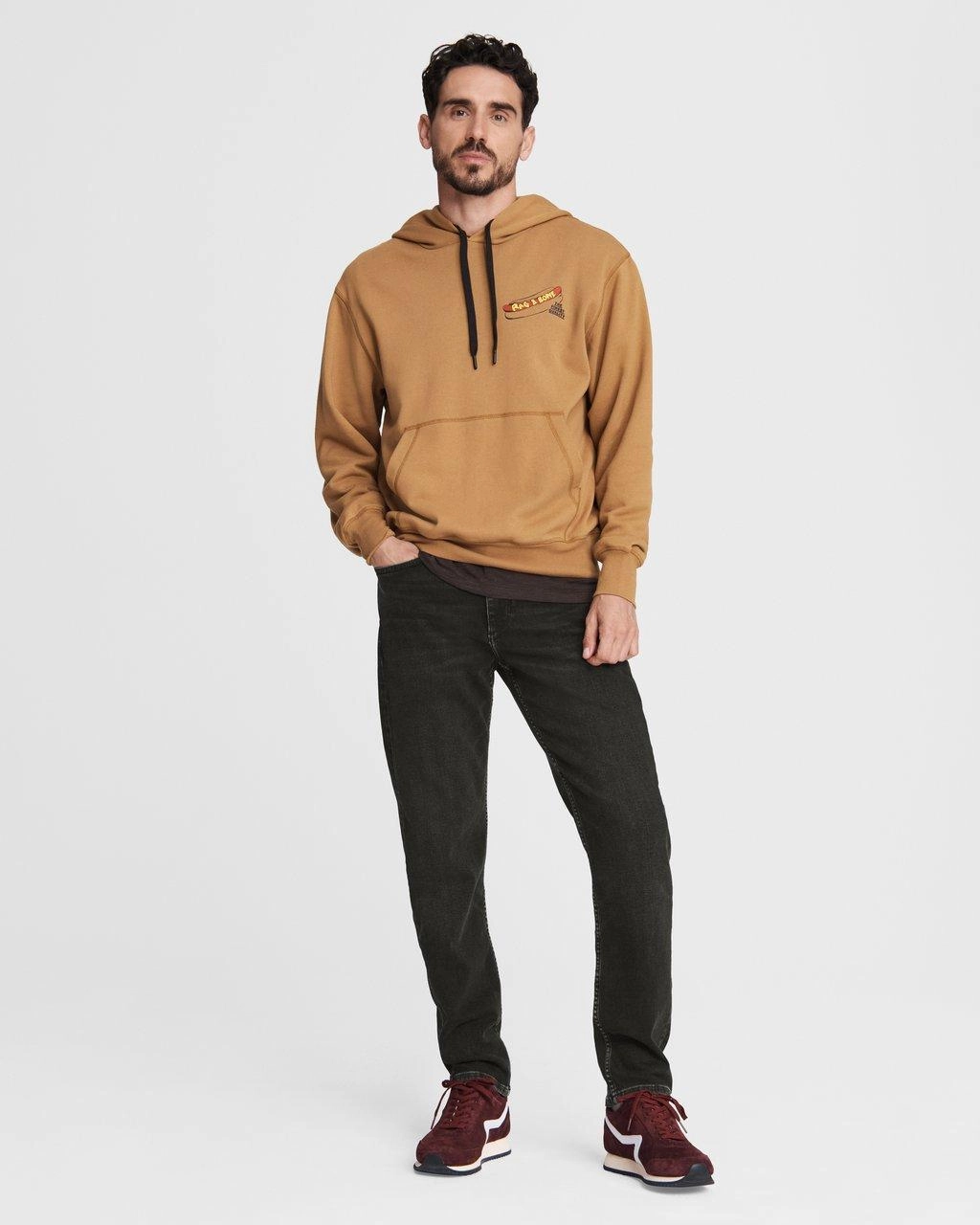 Simple Warmth Soft Fabric Ny Hotdog Hoodie