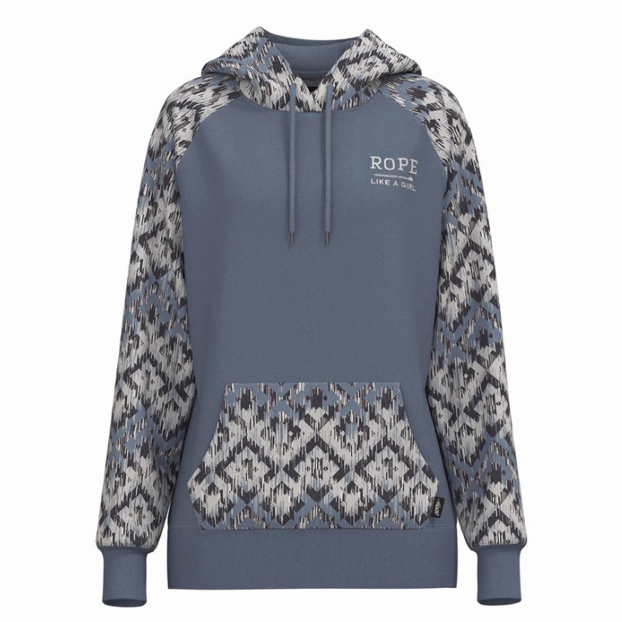 Hooey Women's Blue RLAG Hoodie Convertible styles