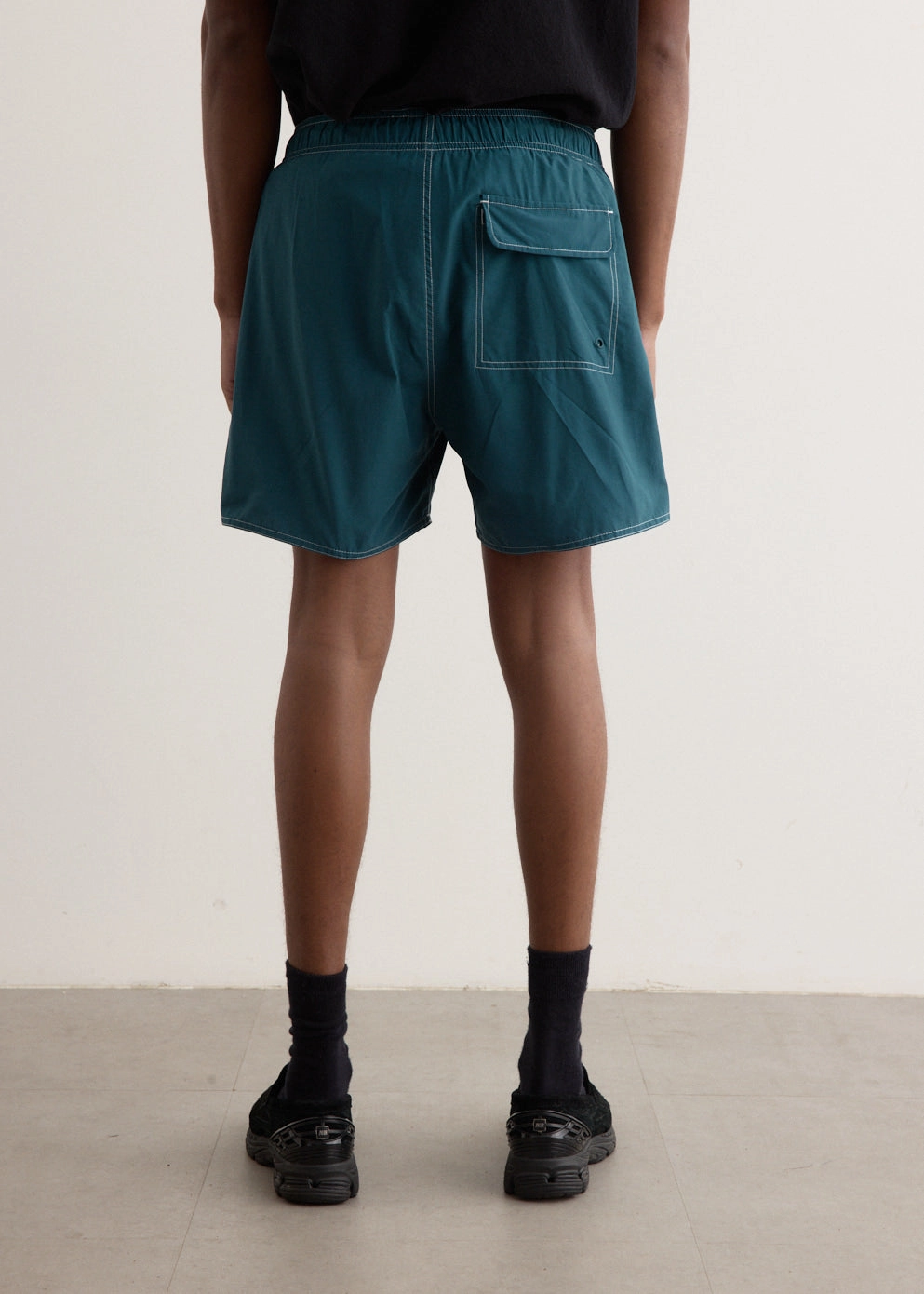 No Ride Up Silicone Grip Sleek Cut Talley Contrast Stitch Swim Shorts