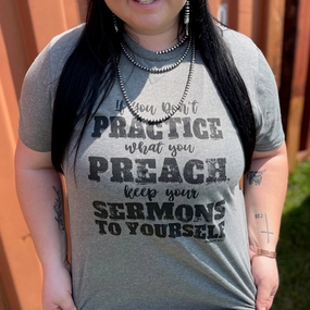 SoftBrushed Grey Sermon Tee