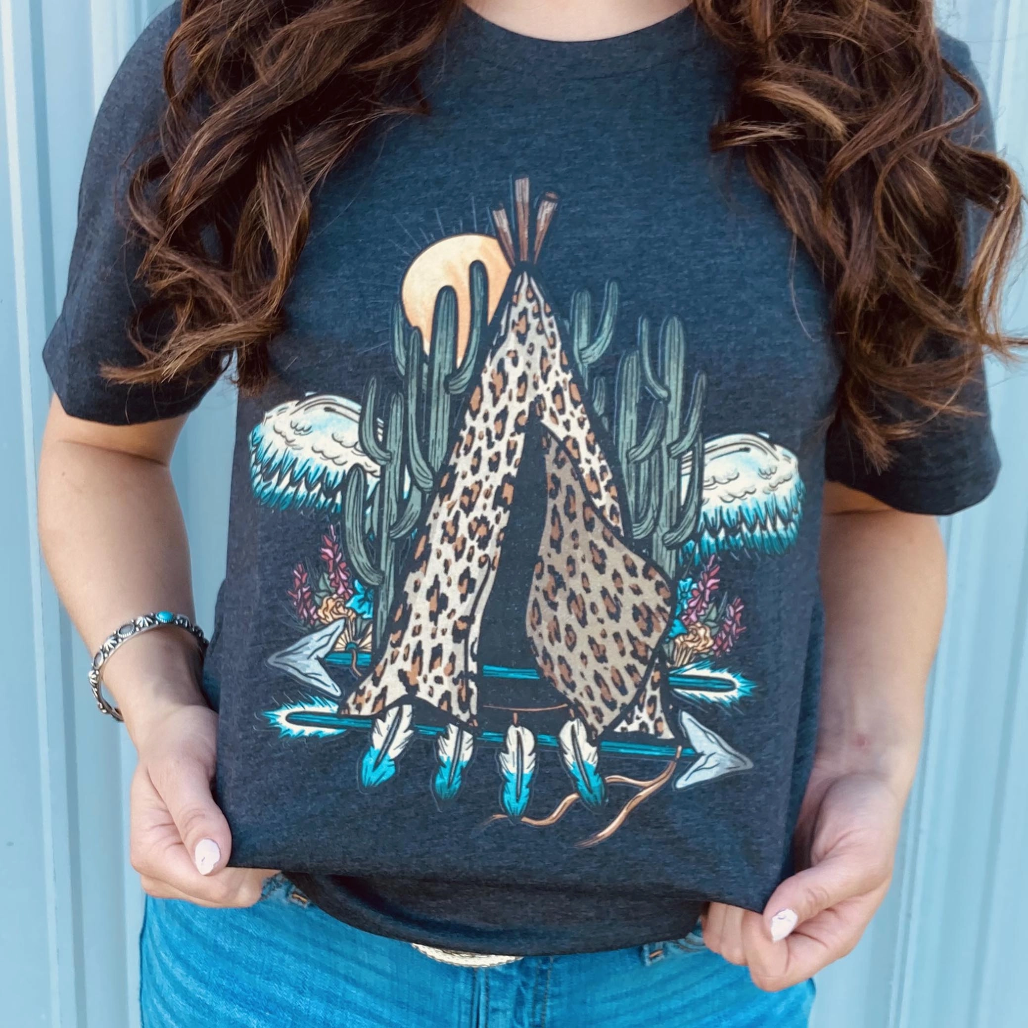 Boho Tipi Tee CrossGrain Fabric Comfortable Cotton