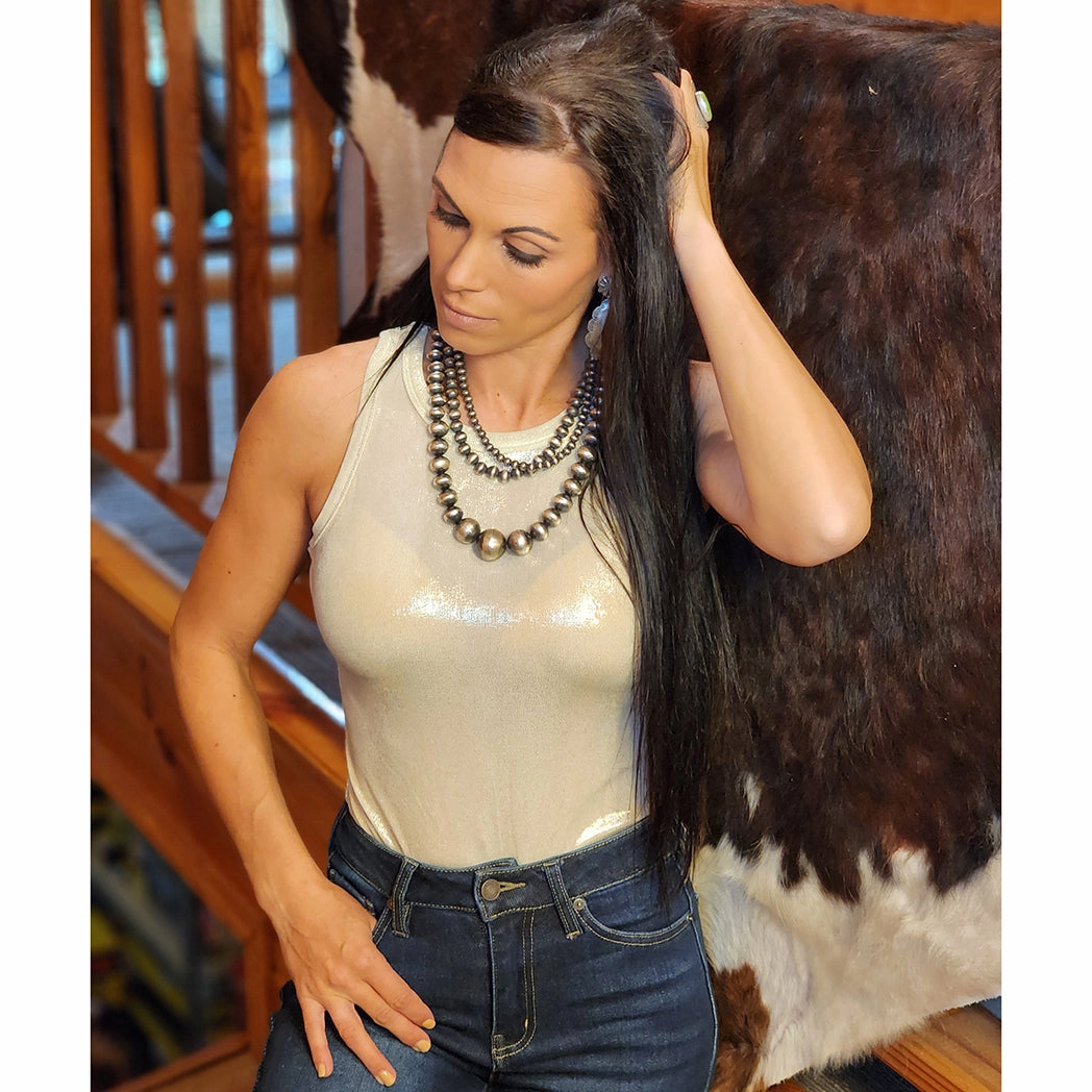 Hypoallergenic fabric Gold Luxe Body Suit