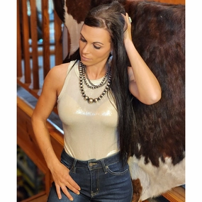 Hypoallergenic fabric Gold Luxe Body Suit