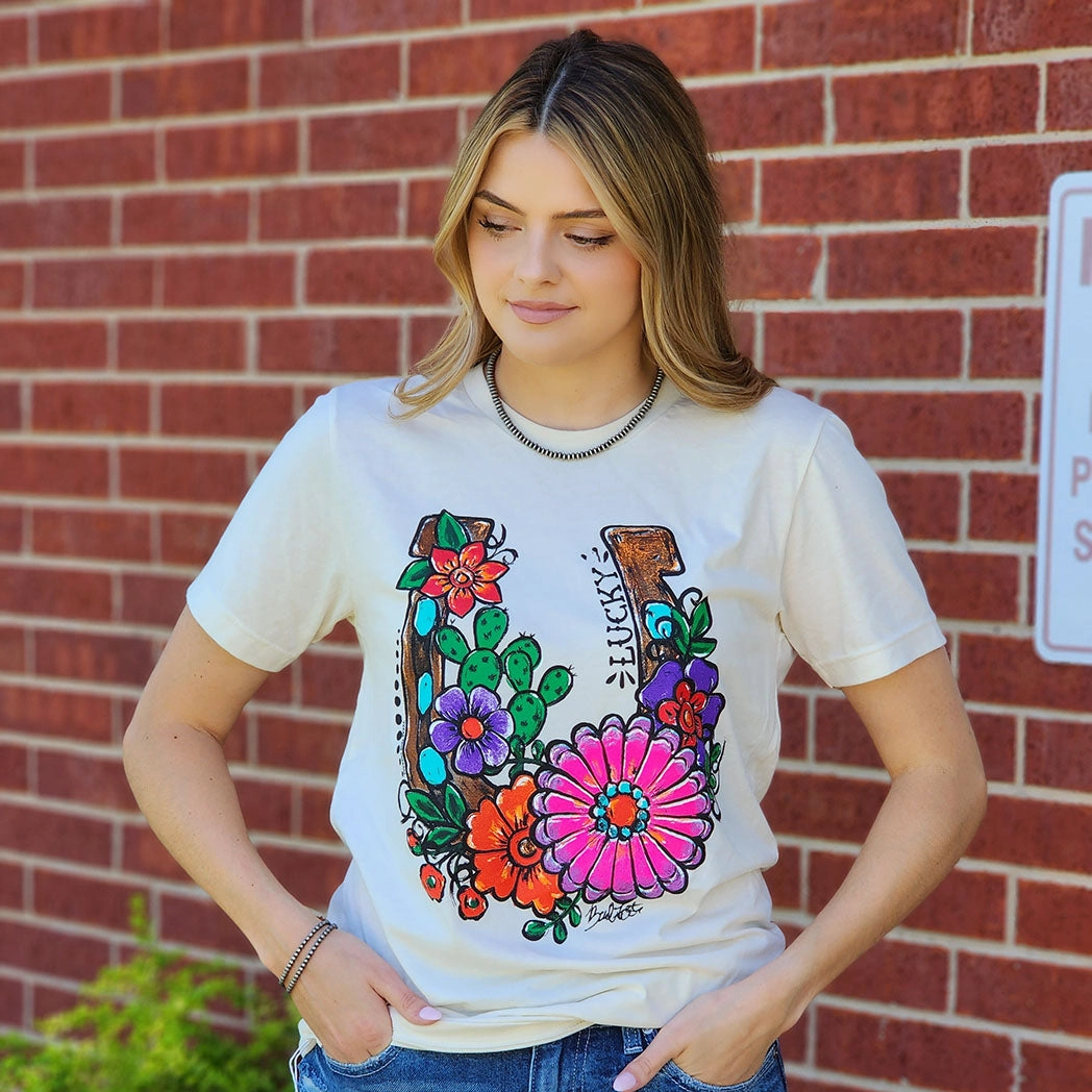 Lucky Horse Shoe Tee SecurePockets
