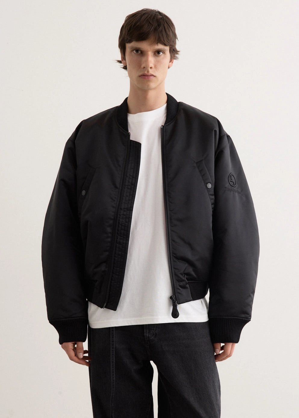 Water Resistant High Collar Structure Oliev Technical Duchesse Bomber