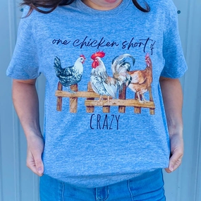 AdjustableHemCuffs One Chicken Short Tee