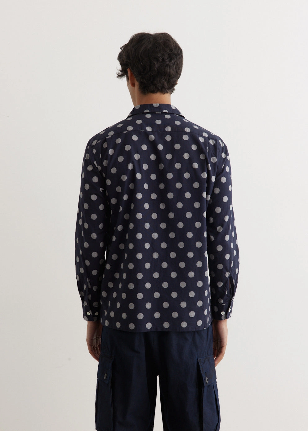 Open Dot Print Shirt Lightweight texture Fashionable Layer