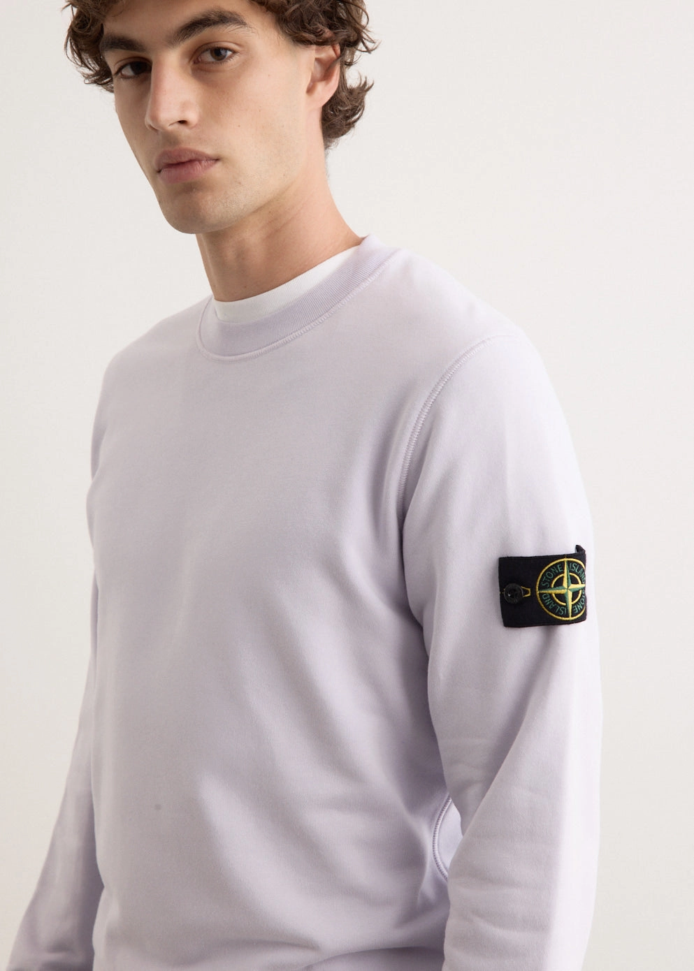 Windproof Weave Snuggly Design Organic Cotton Crewneck Sweatshirt