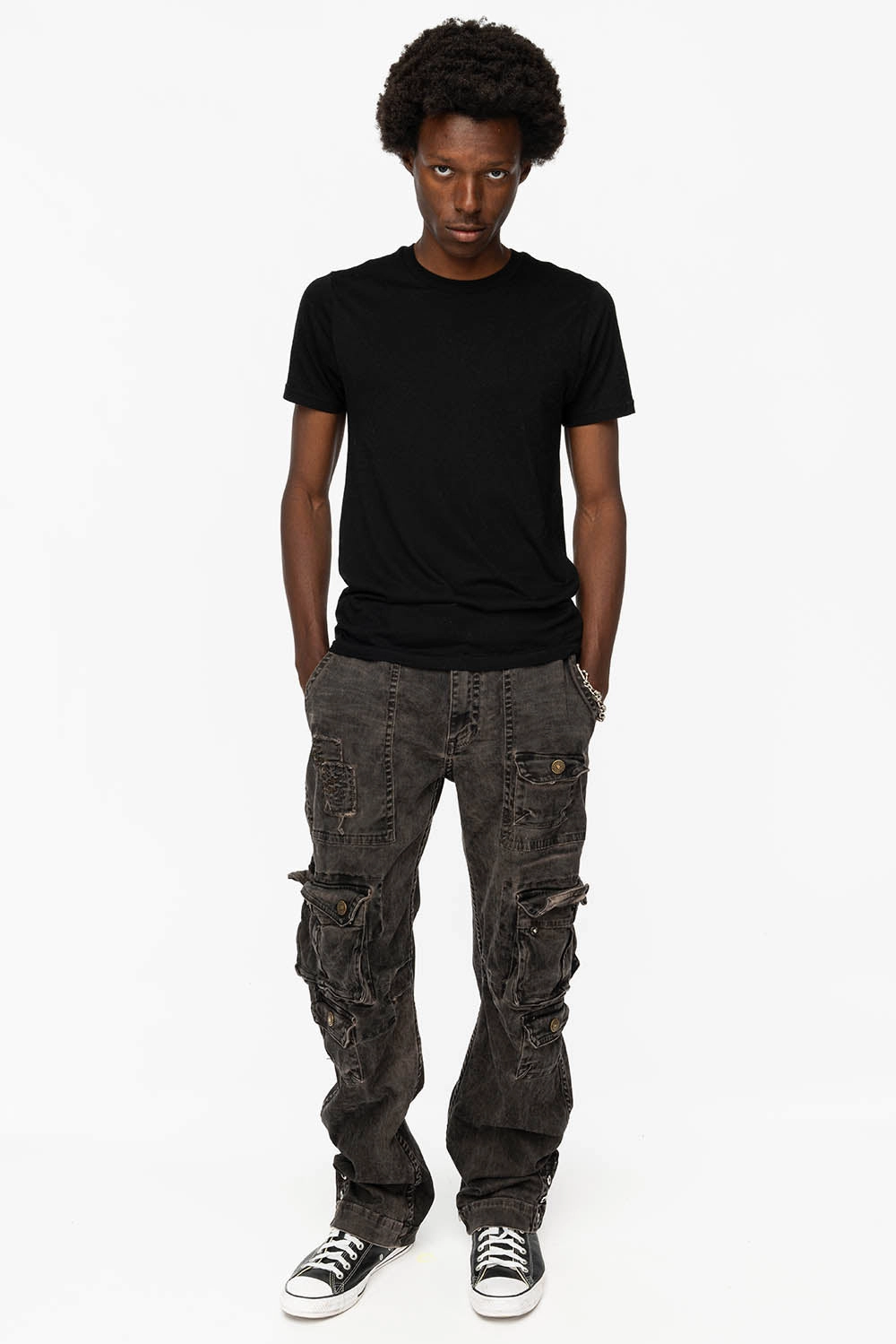 Outfit Combo All Use Wear ORIGINAL ROBIN??S JEAN CALL OF DUTY CARGO PANTS IN VINTAGE CHARCOAL WASH