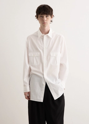 Thermal regulation color block Out Pocket Shirt