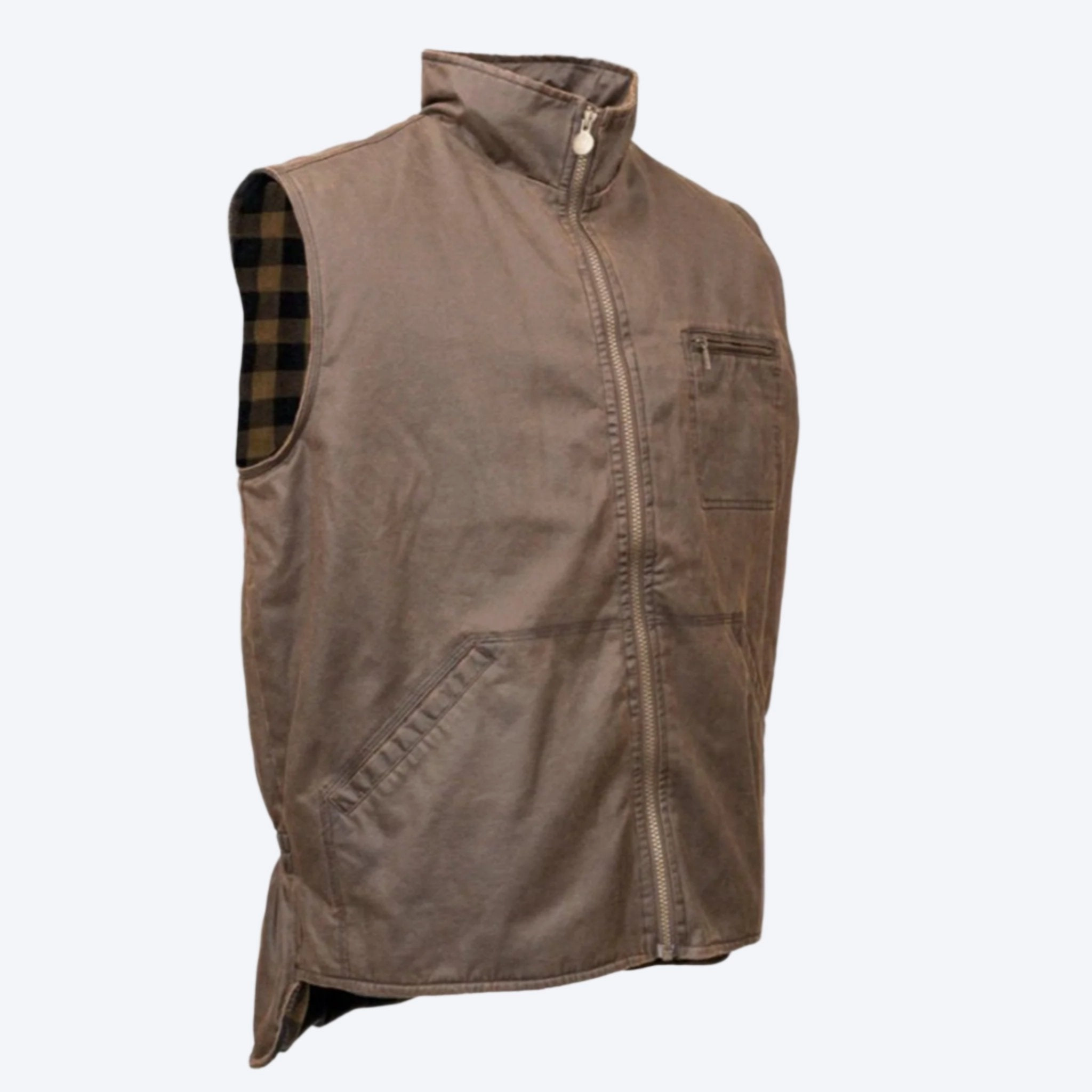 Outback Trading Men's Canyonland Sawbuck Vest Eco Conscious Production Non Chafing Neckline