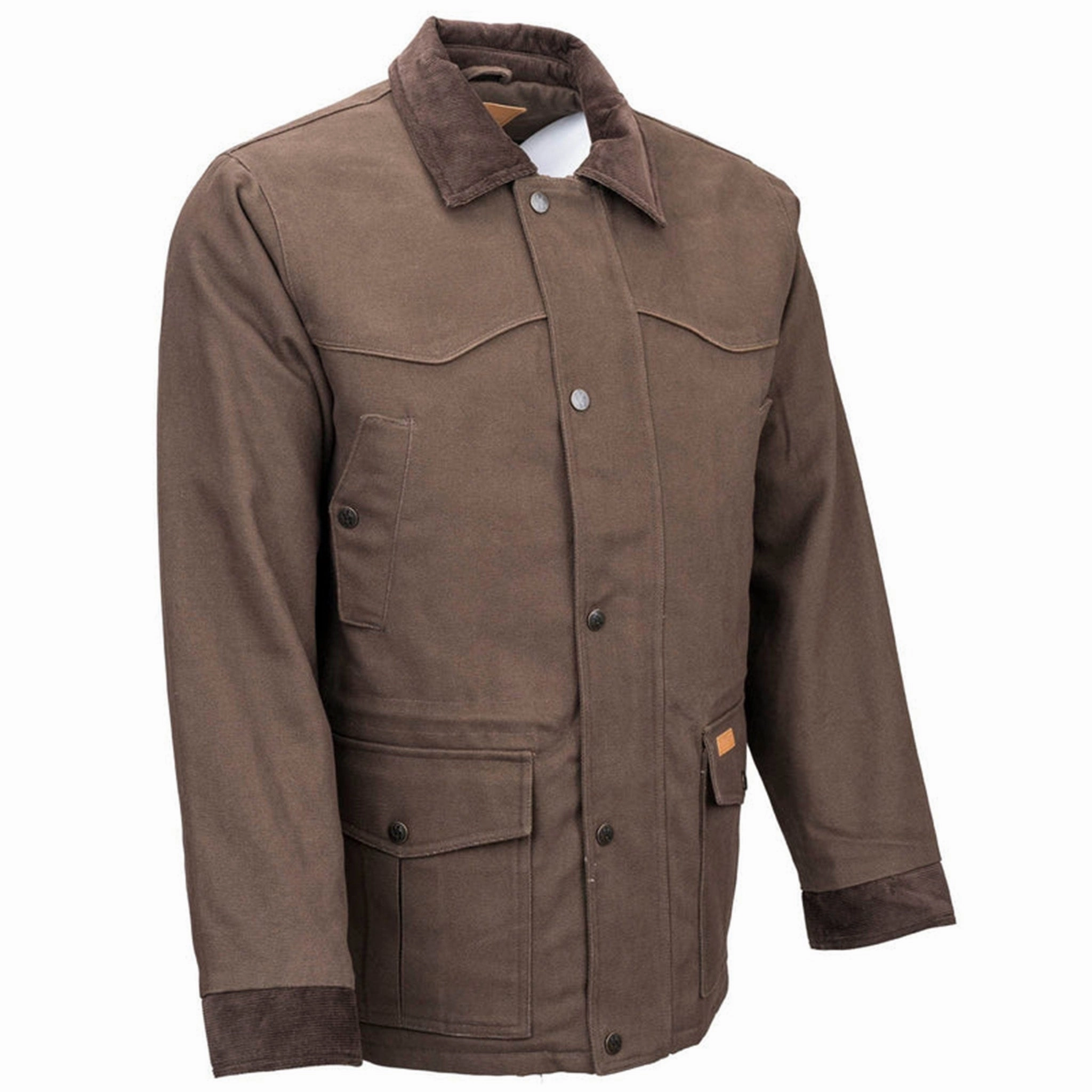 Outback Trading Men's Cattleman Brown Jacket Stretch Fit