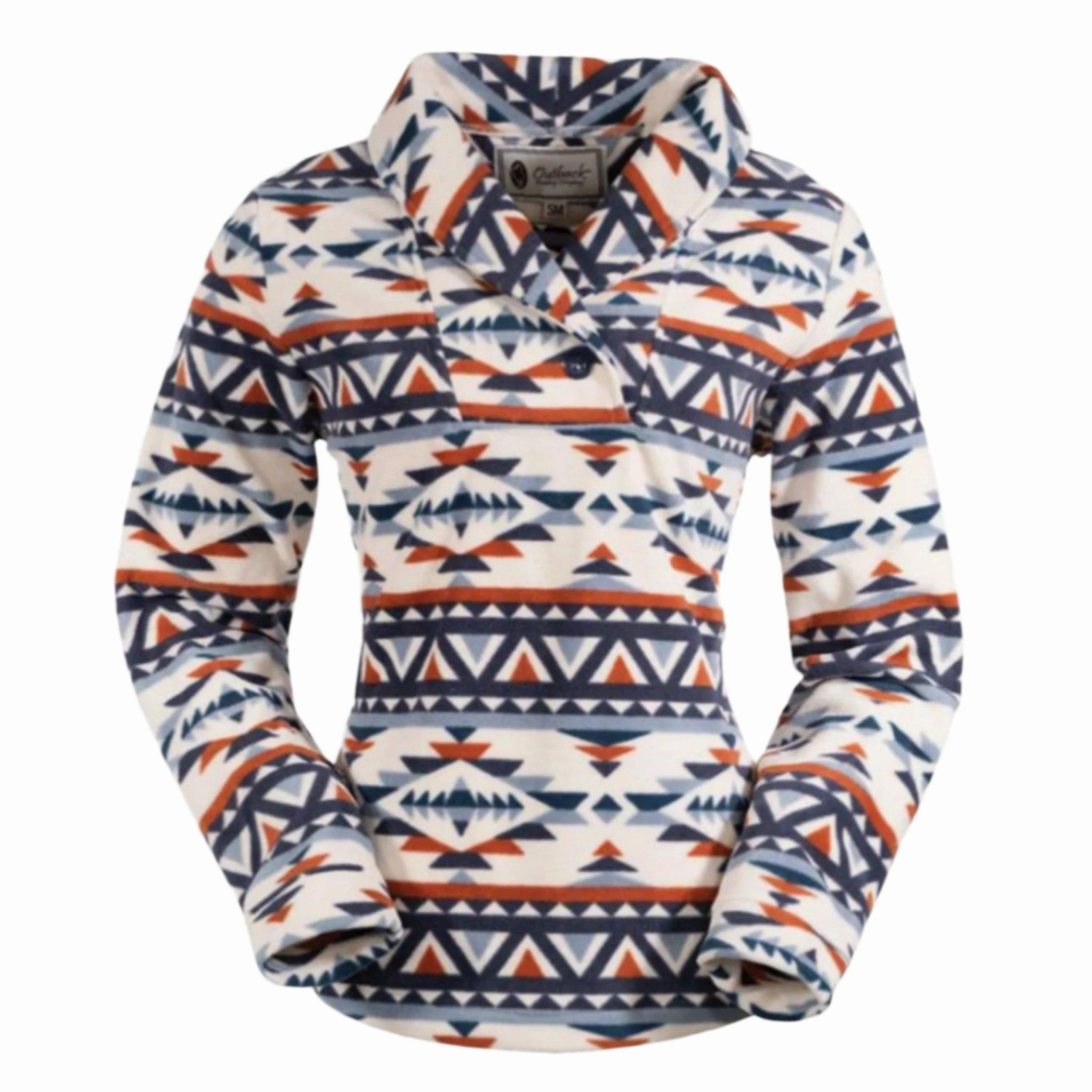 ZipperClosure Tear Resistant Knit Outback Trading Women's Cream Janet Pullover