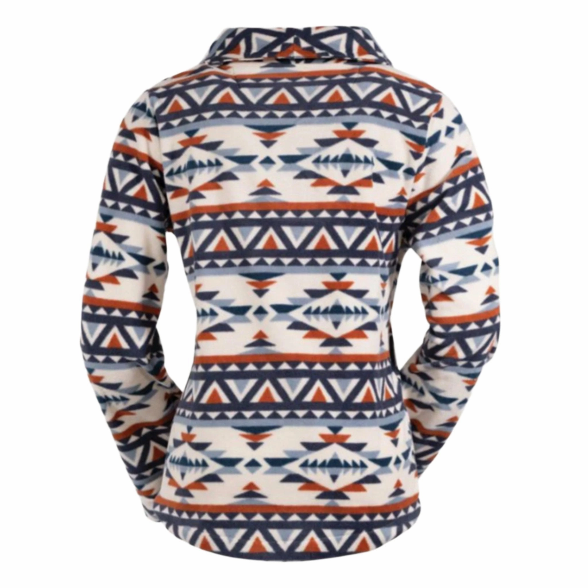 Outback Trading Women's Cream Janet Pullover Chill Proof Style Contrast Stitch