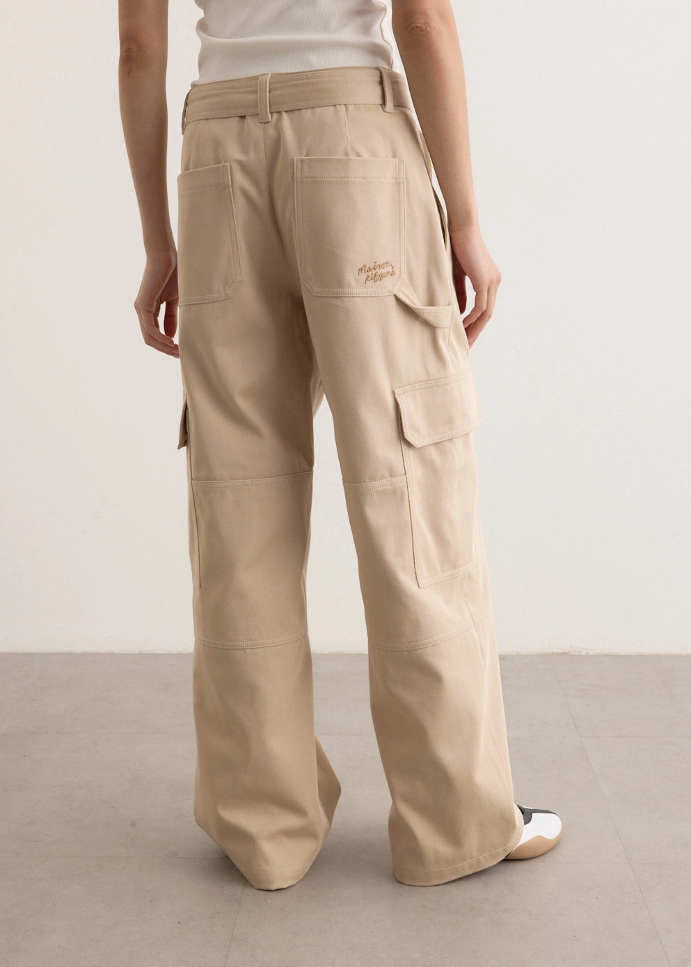 Belted Utility Pants StretchMaterial Tagless label