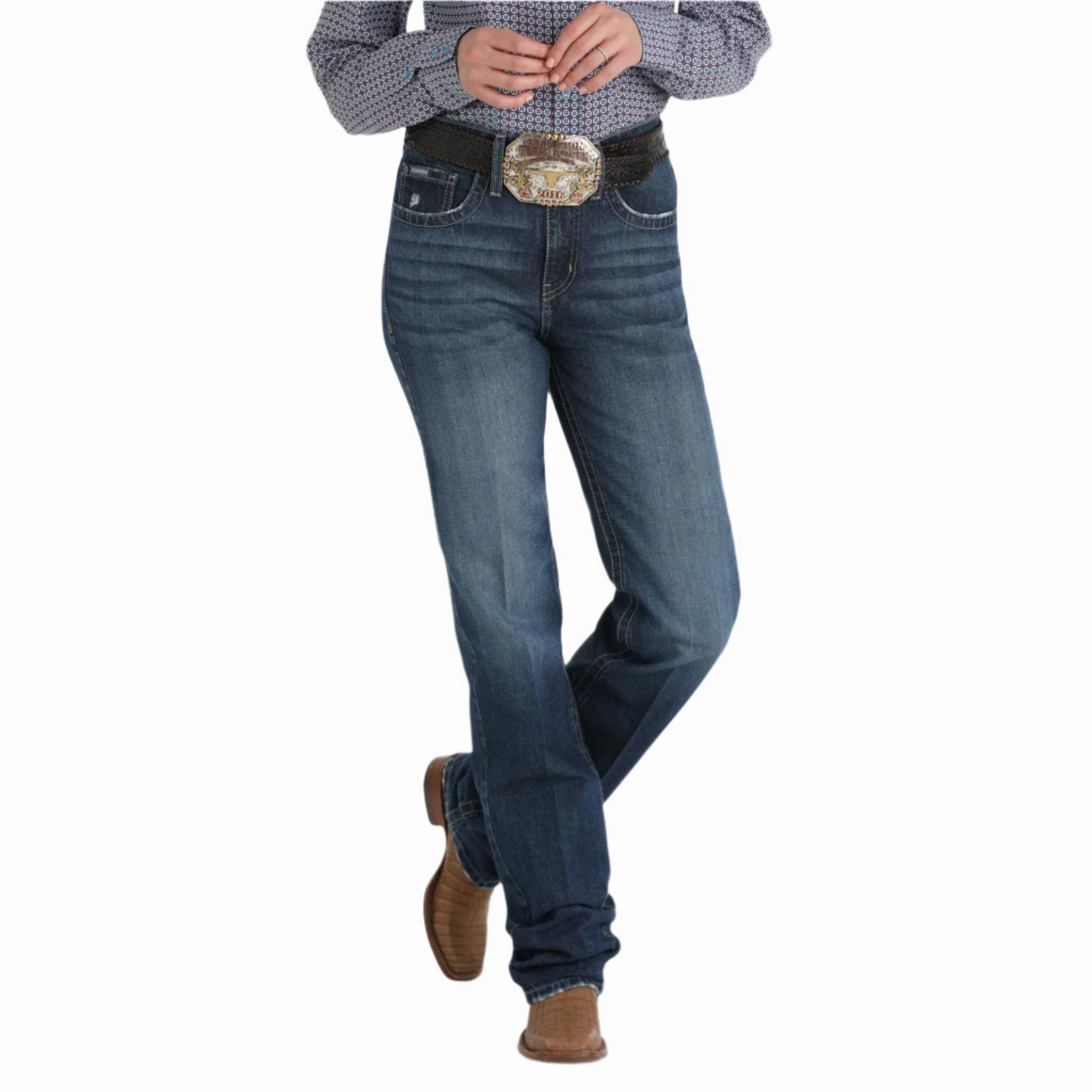 Durable Hardware Cinch Women's Emerson Med Stone Washed Jeans