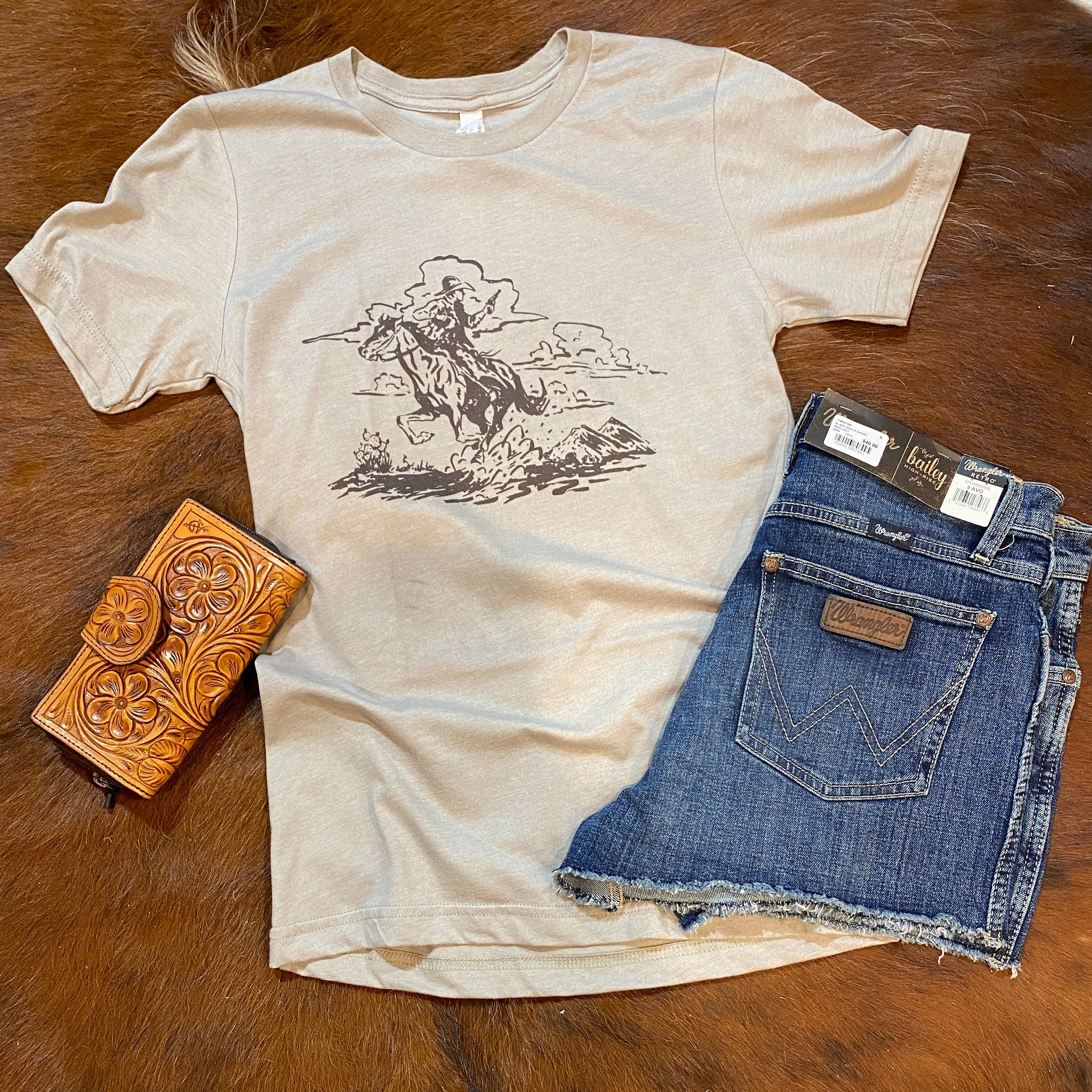 Outlaw Rider Tee Ergonomic Shoulder Cut