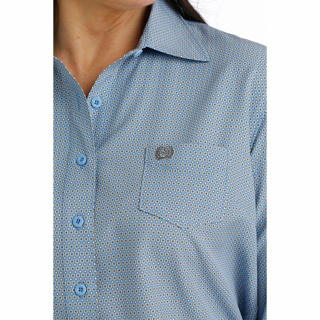 MultiPocket Configuration Smooth Interior Lining Cinch Women's Light Blue ArenaFlex Long Sleeve