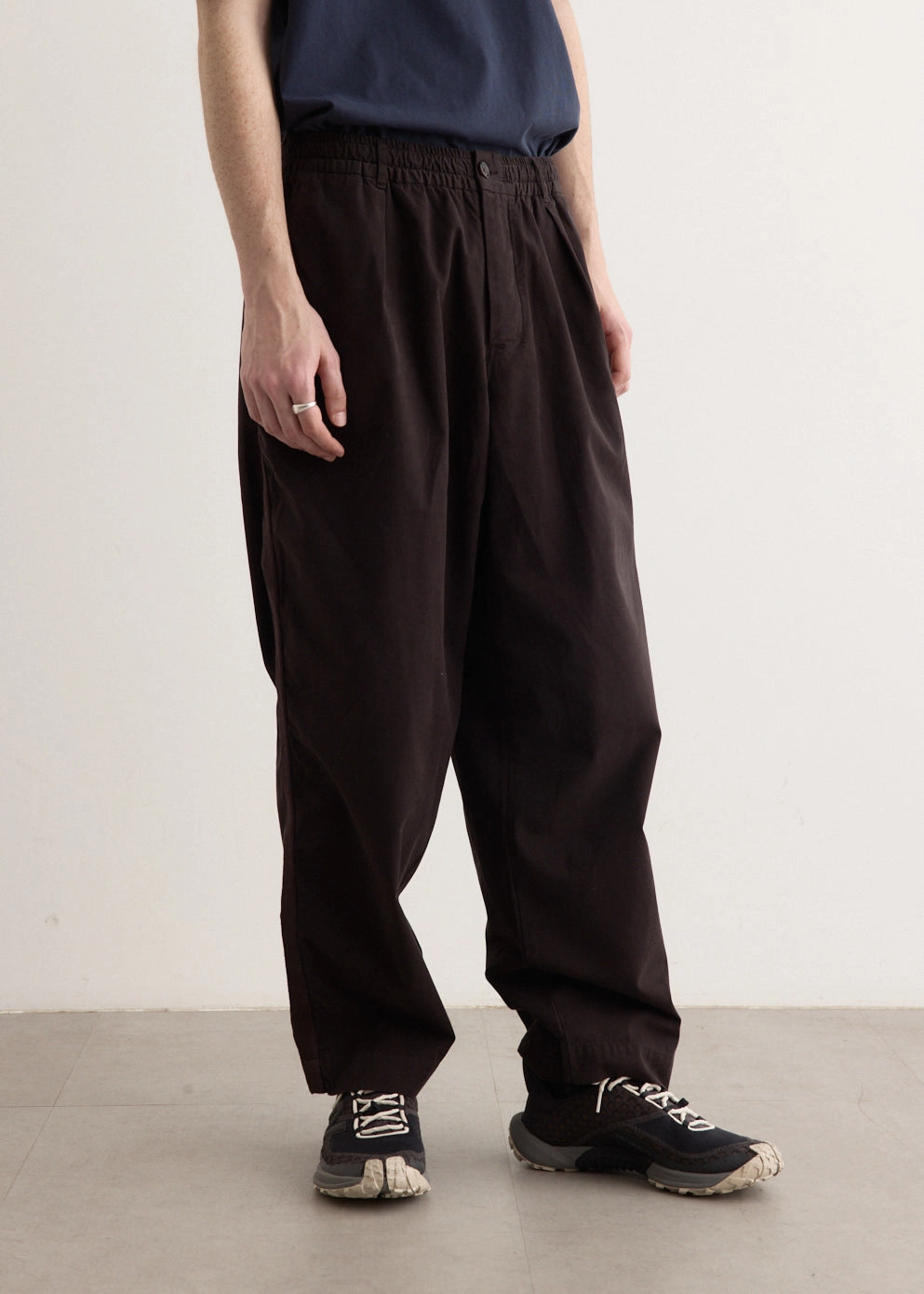 Tapered ankle Stain Repellent Coating Oxford Pants