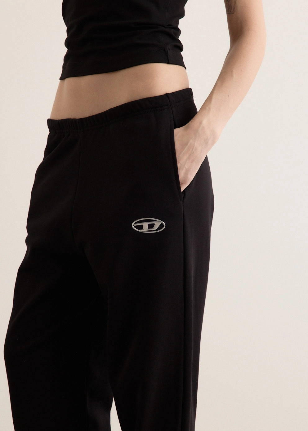 elastic waistband Adjustable Belt Loops P-LACYN-OD Pants