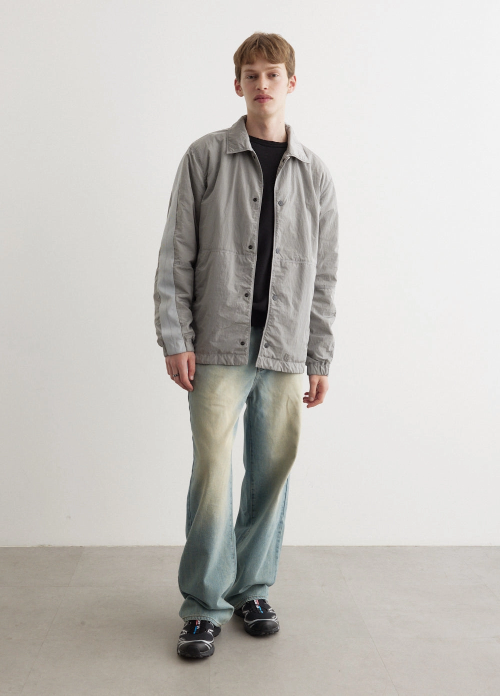 Iridescent Nylon Metal Light Jacket Anti Snag Fabric