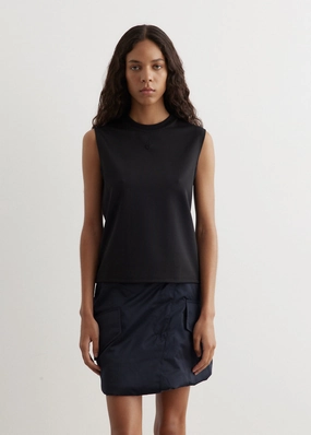 Anchor Embroidery Tank Top All Purpose Layered Comfort