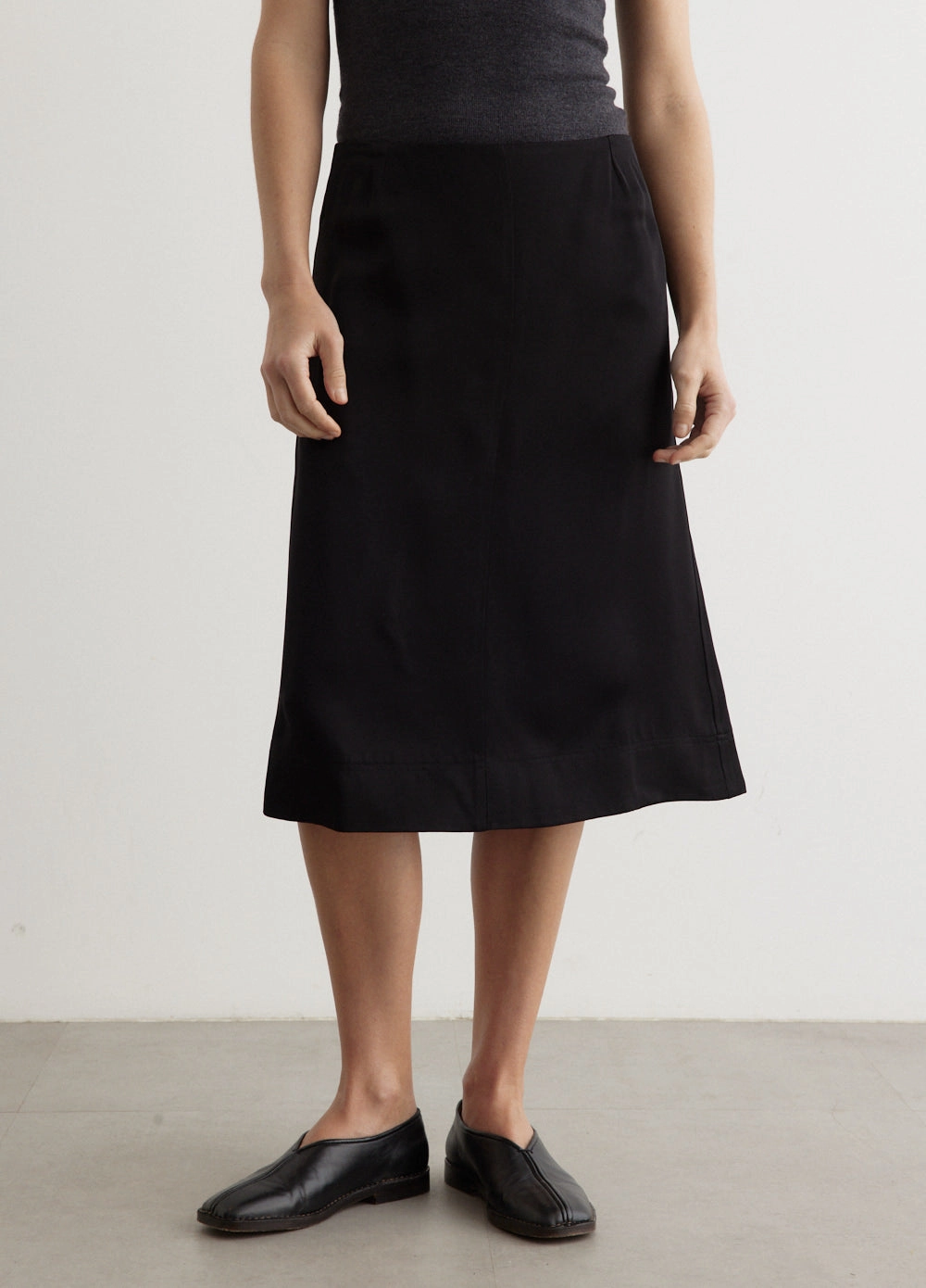 Global Inspiration Paneled Satin Skirt