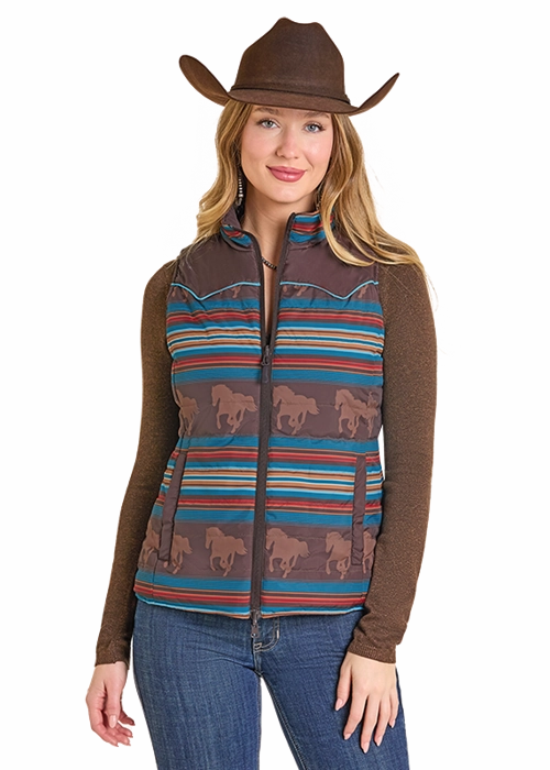 Insulated Warmth Panhandle Slim Chocolate Reversible Vest