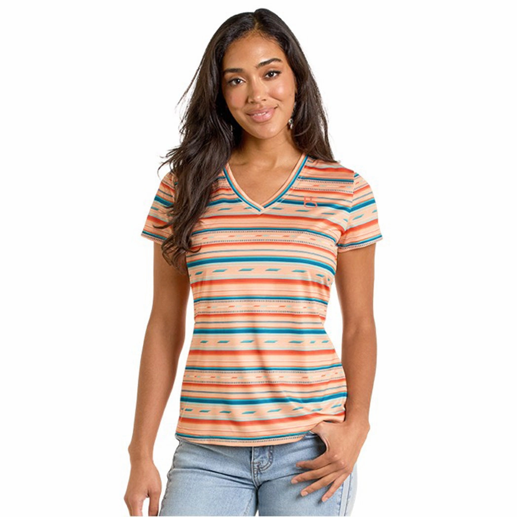 Panhandle Slim Women's Multi Stripe Shirt Comfy Cardigan