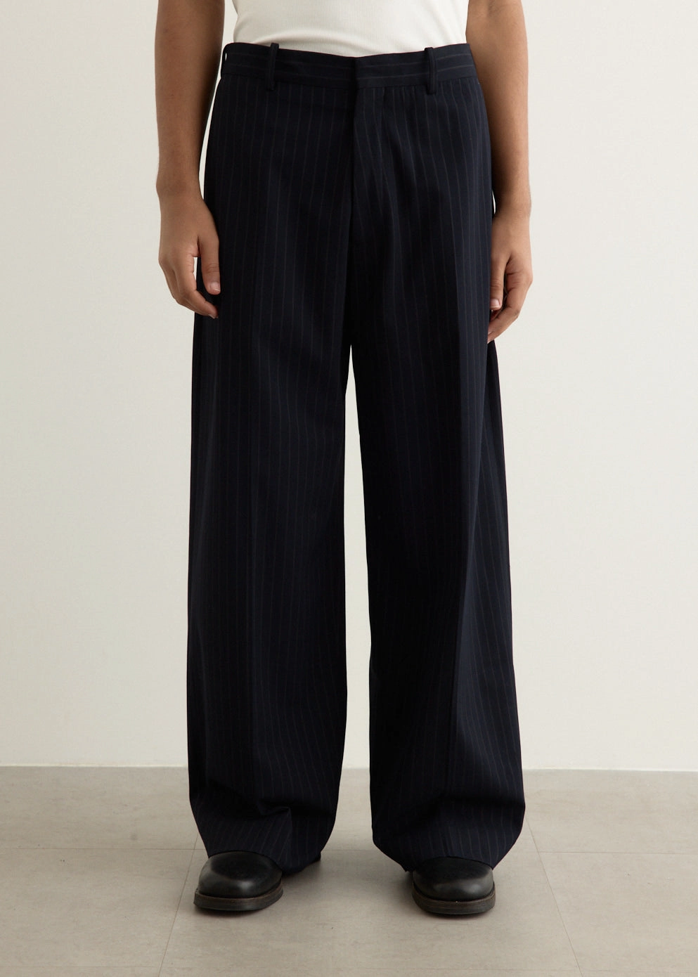 ReinforcedBeltLoops Pasant Vis Pinstripe Pants