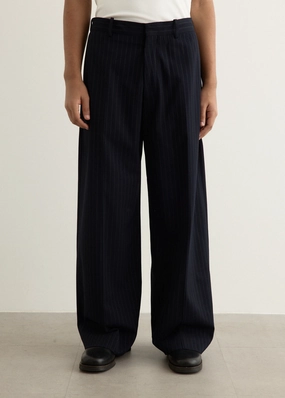 ReinforcedBeltLoops Pasant Vis Pinstripe Pants